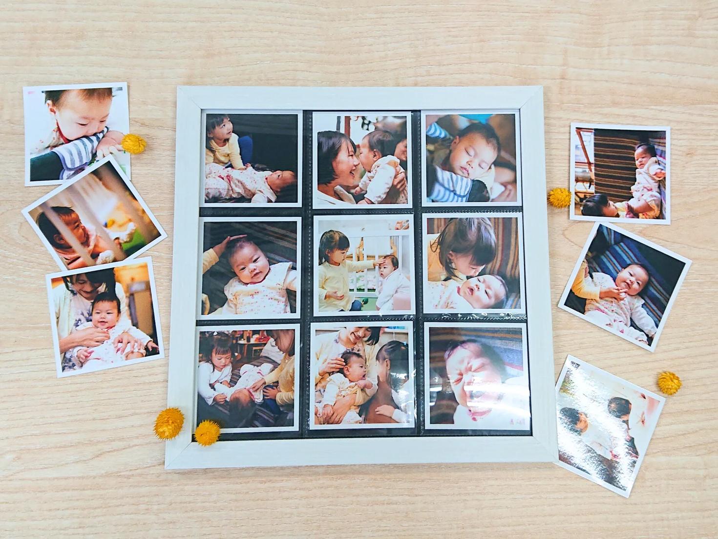 白フチ写真とましかくフォトフレーム