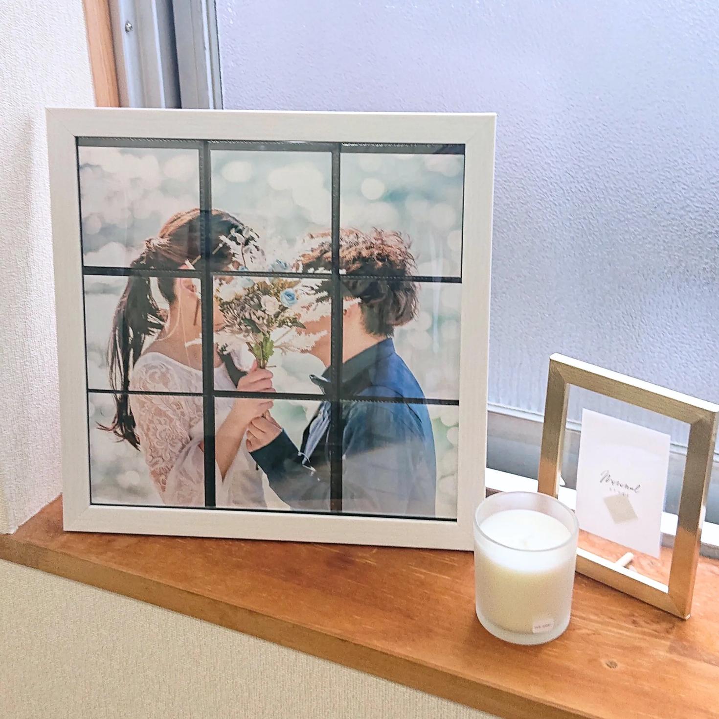 グリッド写真とましかくフォトフレーム